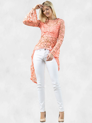 Nylon Apparel Lace Blouse