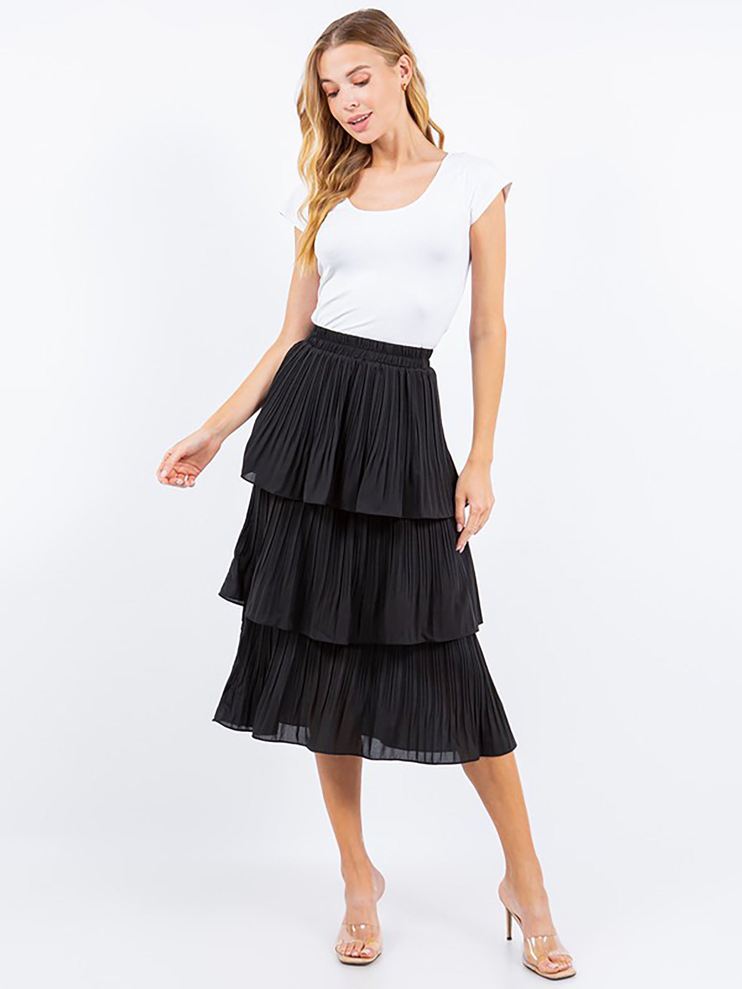 Layered 2024 chiffon skirt