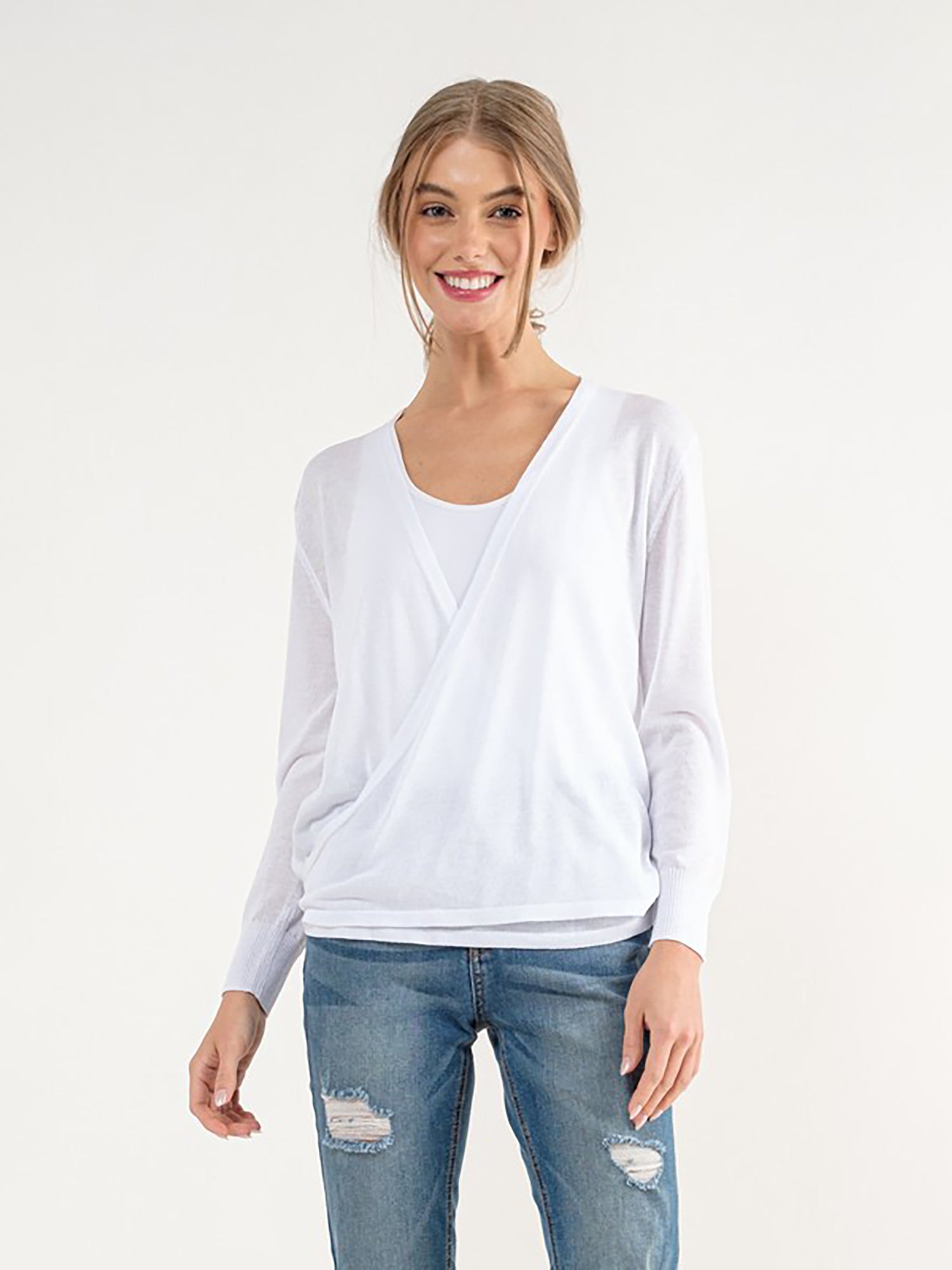 Cielo Wrap Lightweight Cardigan Cielo