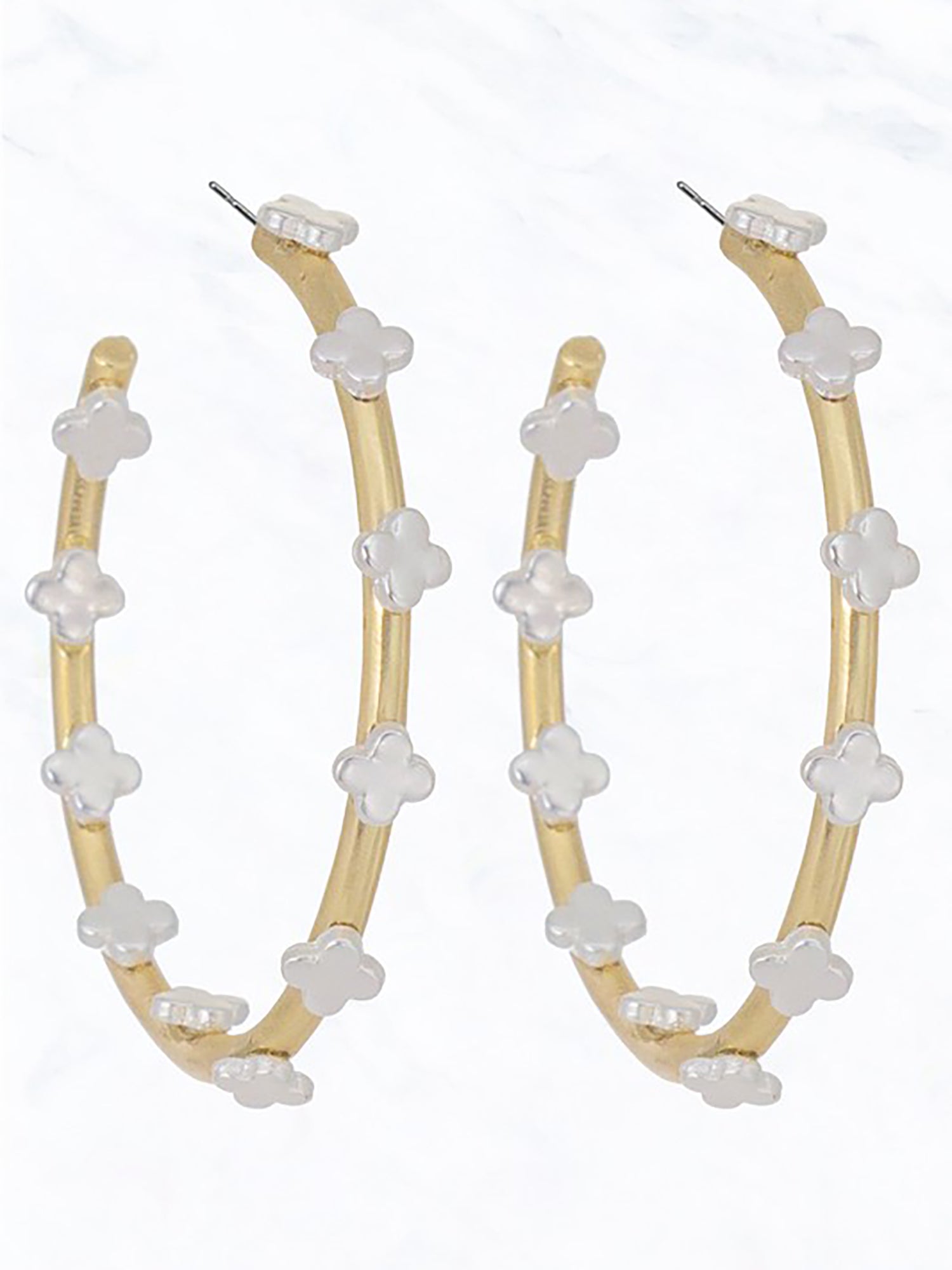 The Charm Hoop Earrings - Accessory