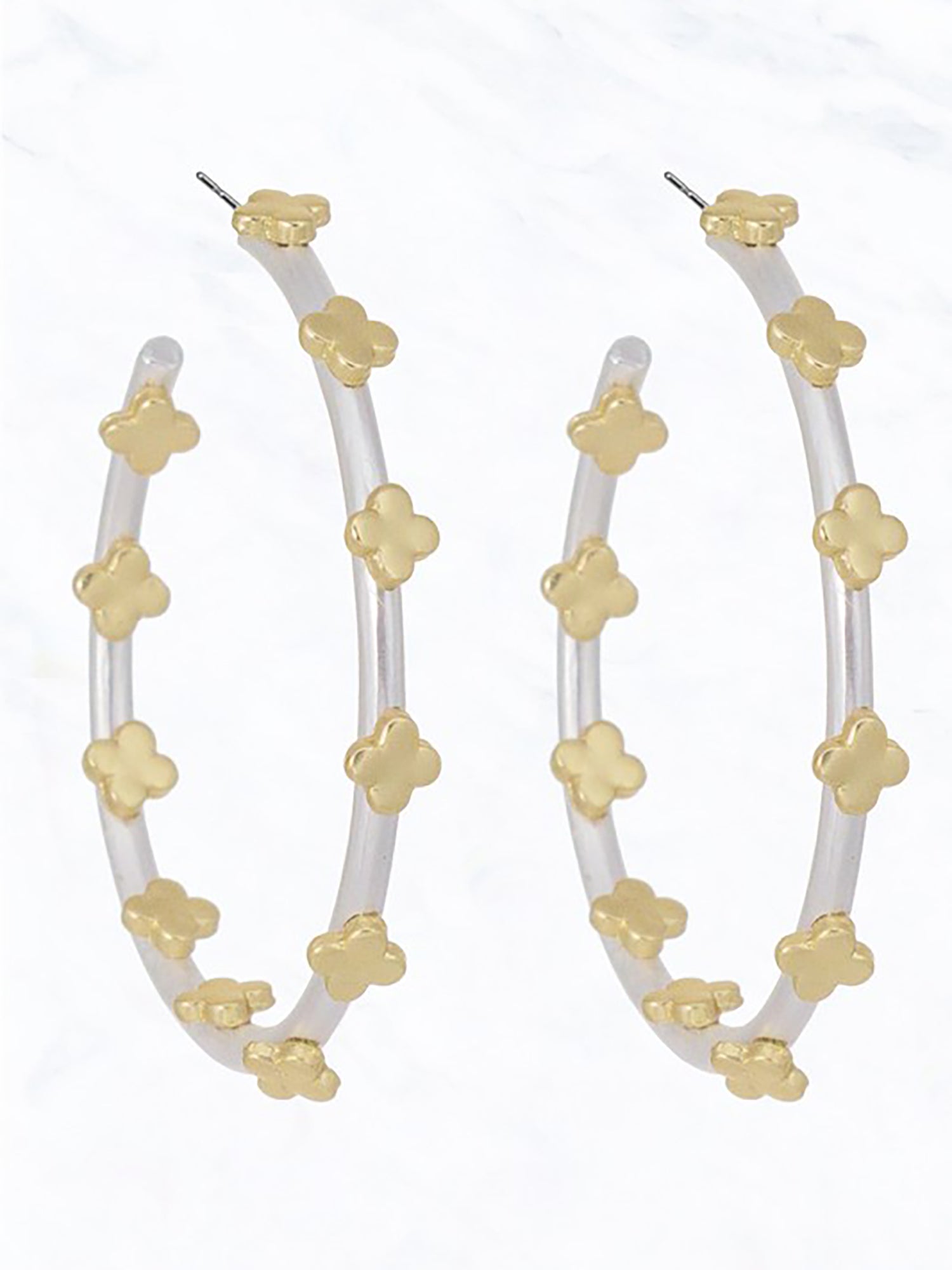 The Charm Hoop Earrings - Accessory