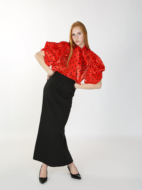 Beulah Straight High Waist Maxi Skirt - Skirts