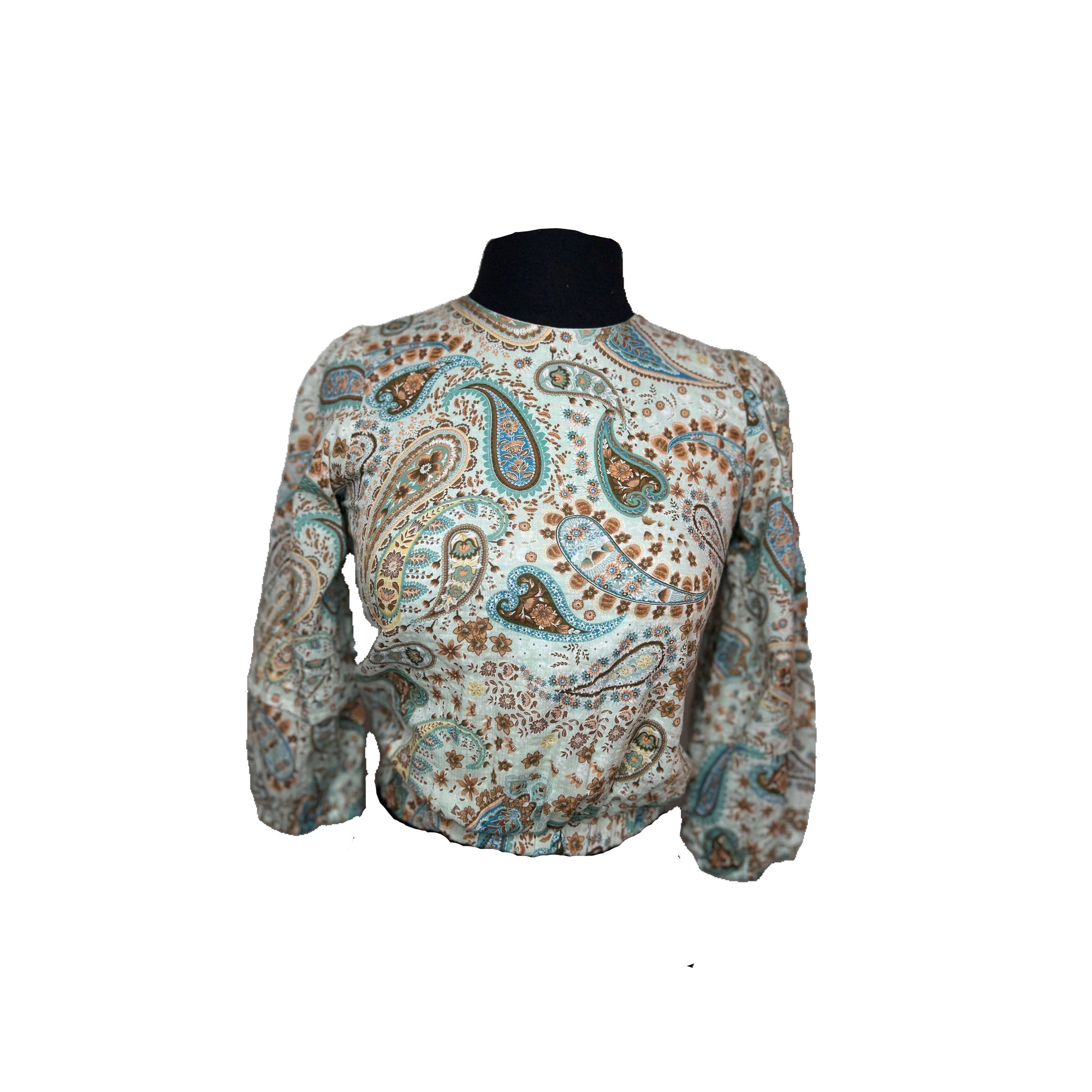 Miss Issippi Paisley Print Top