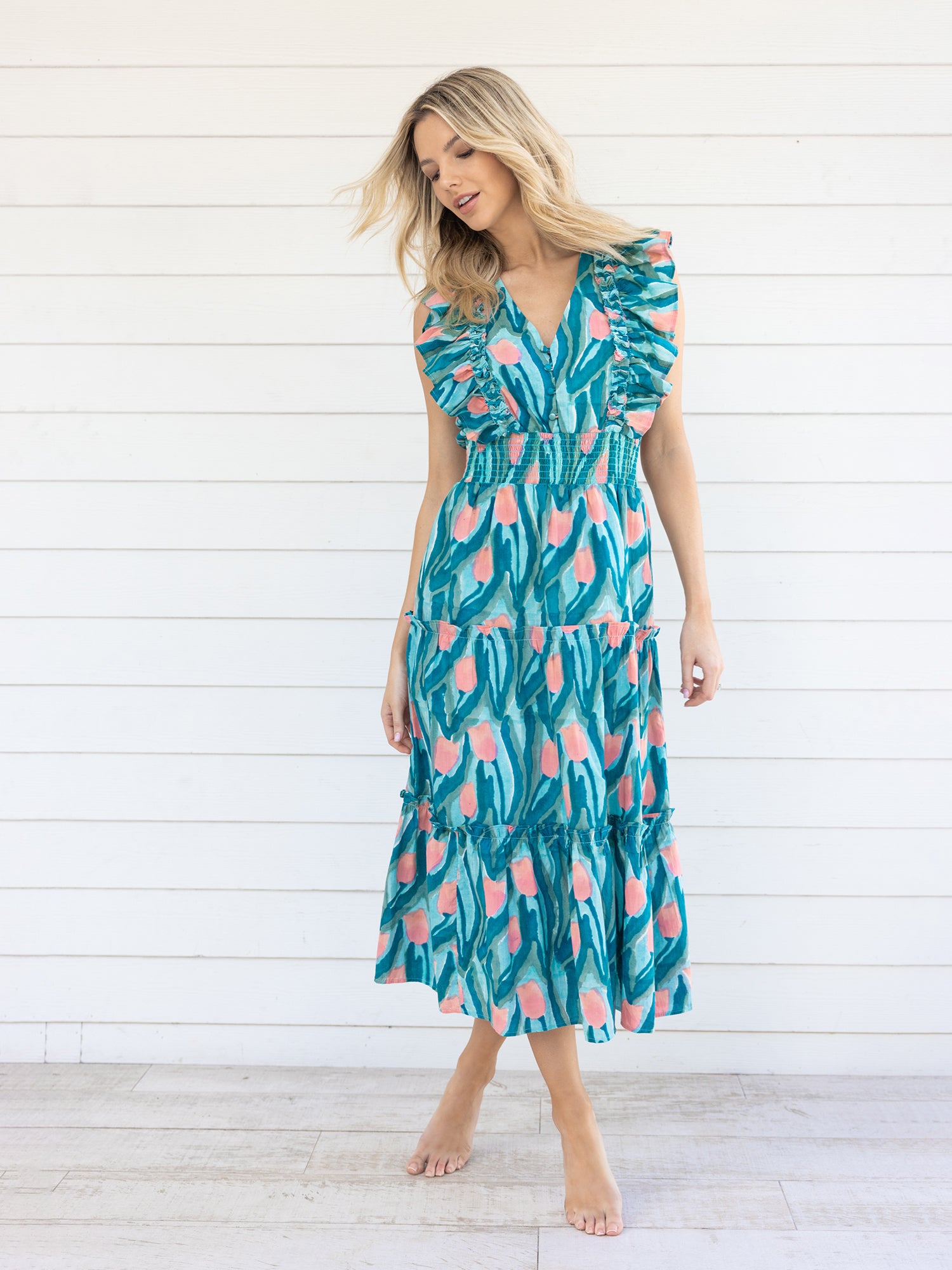 green emerald velvet dress EMBROIDERED LILA DRESS – ALLISON New York main image 1