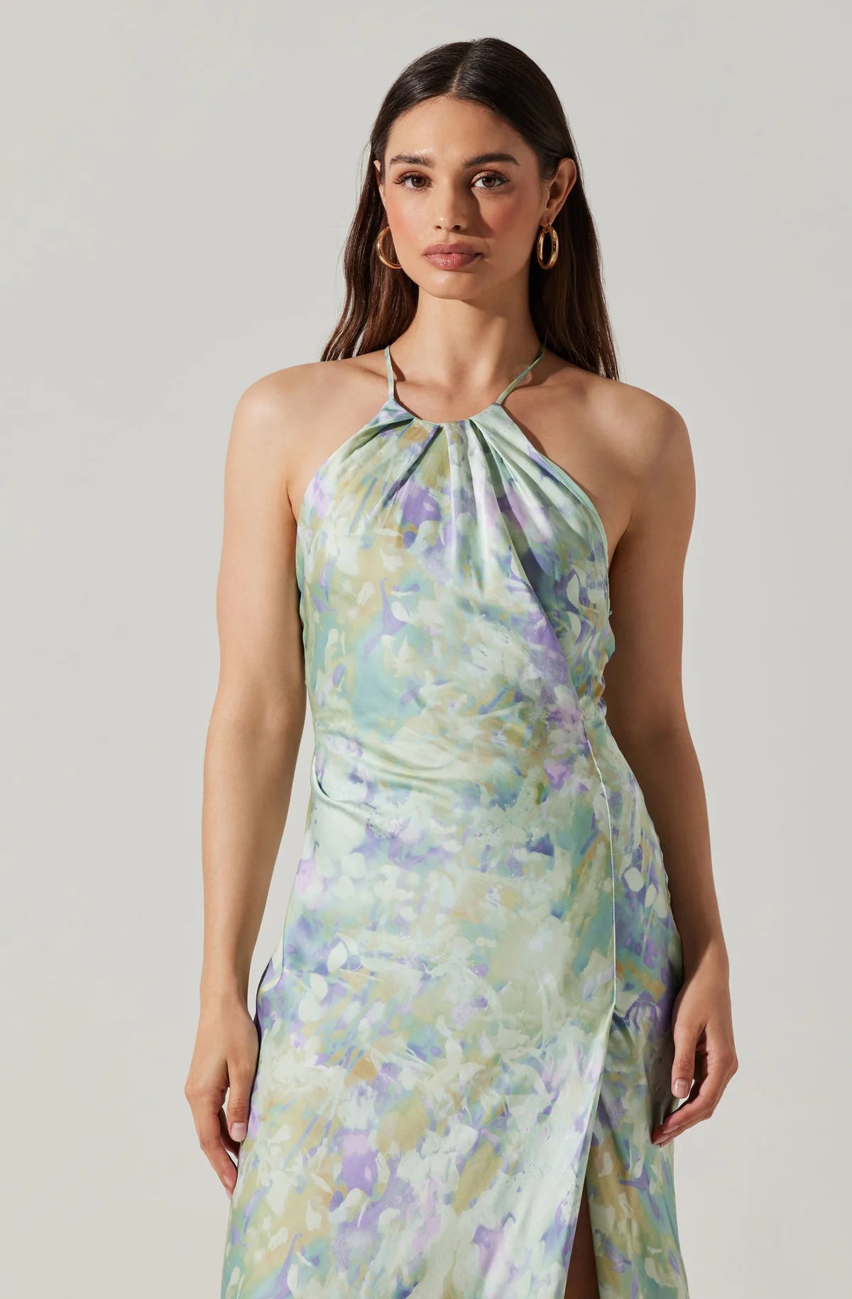 ASTR the Label Elynor Dress - Purple Abstract ASTR the Label Elynor Dress - Purple Abstract