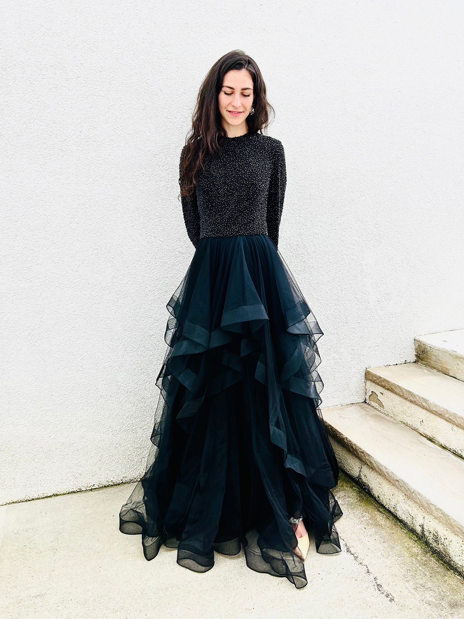 diamond dress black Diamond Divine Black Diamante Bow Puff Ball Dress