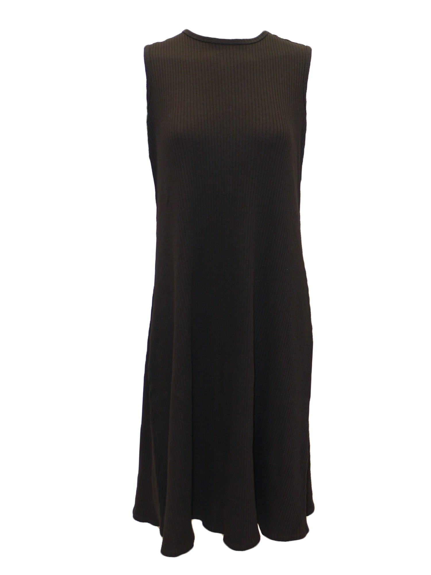 Hard Tail Wide Ribbed Sleeveless Dress