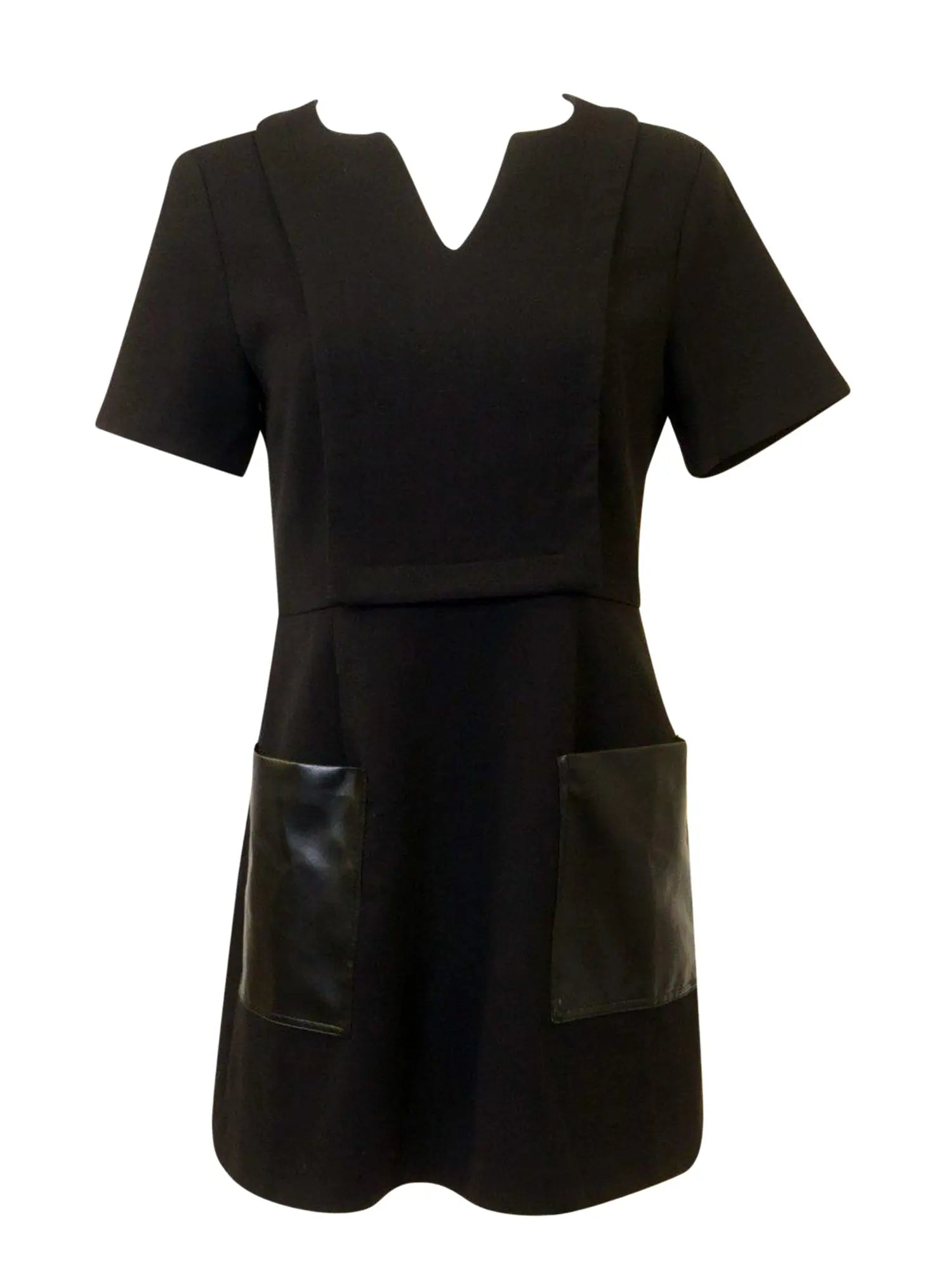 Celine K Leather Pocket Tunic - Dresses - PinkOrchidFashion Celine K Leather Pocket Tunic - Dresses - PinkOrchidFashion