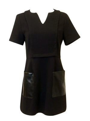 Celine K Leather Pocket Tunic - Dresses - PinkOrchidFashion Celine K Leather Pocket Tunic - Dresses - PinkOrchidFashion