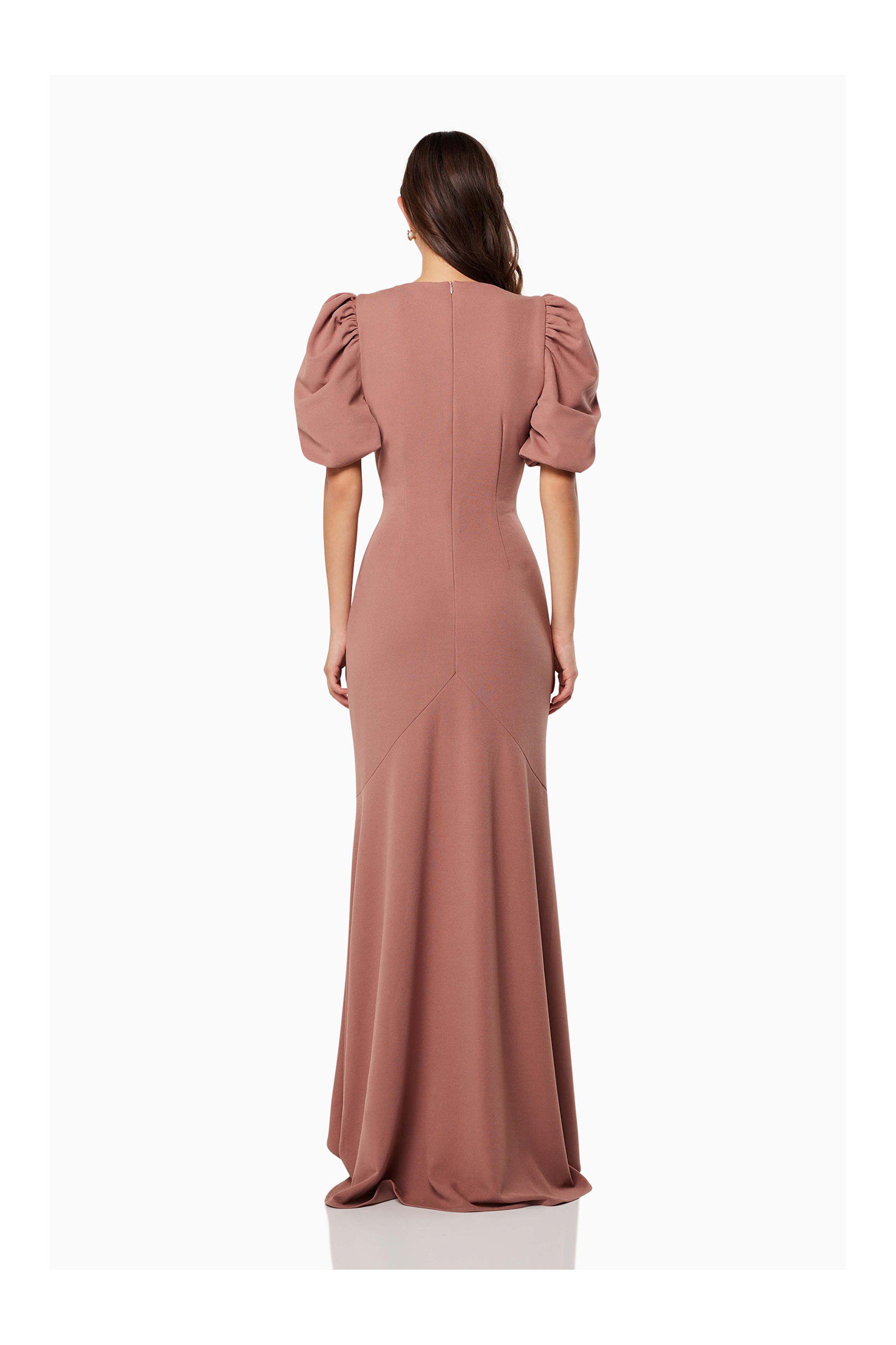 Elliatt | Amaryllis Dress Center Ruched - Color Rogue - Maxi Length ...