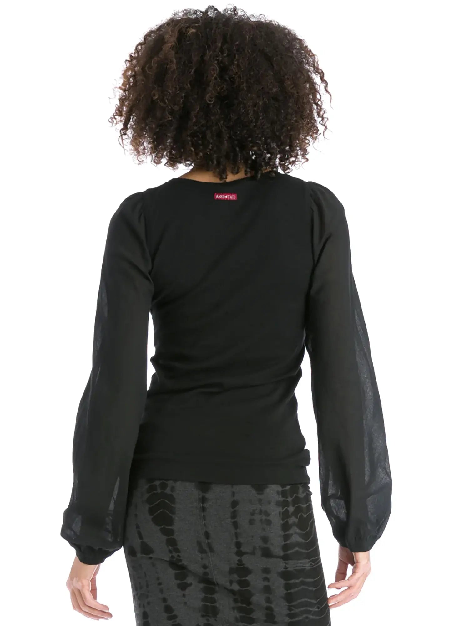 Hardtail Long Sleeve Bubble T-Shirt -   Tops