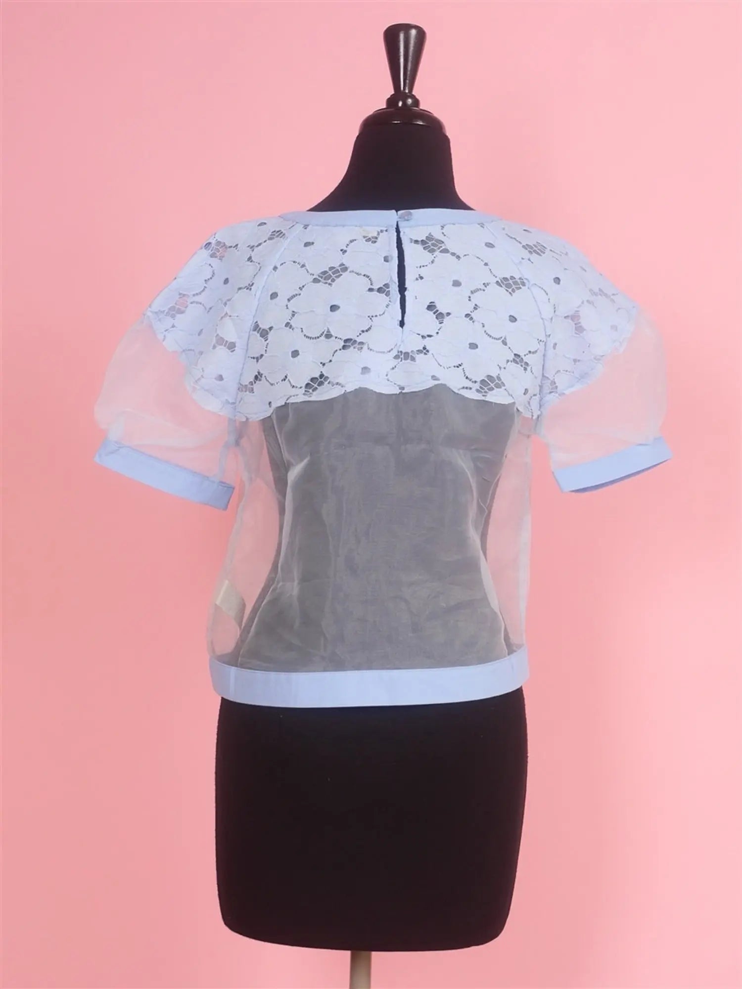 JOA Sky Blue Crop Top vendor-unknown