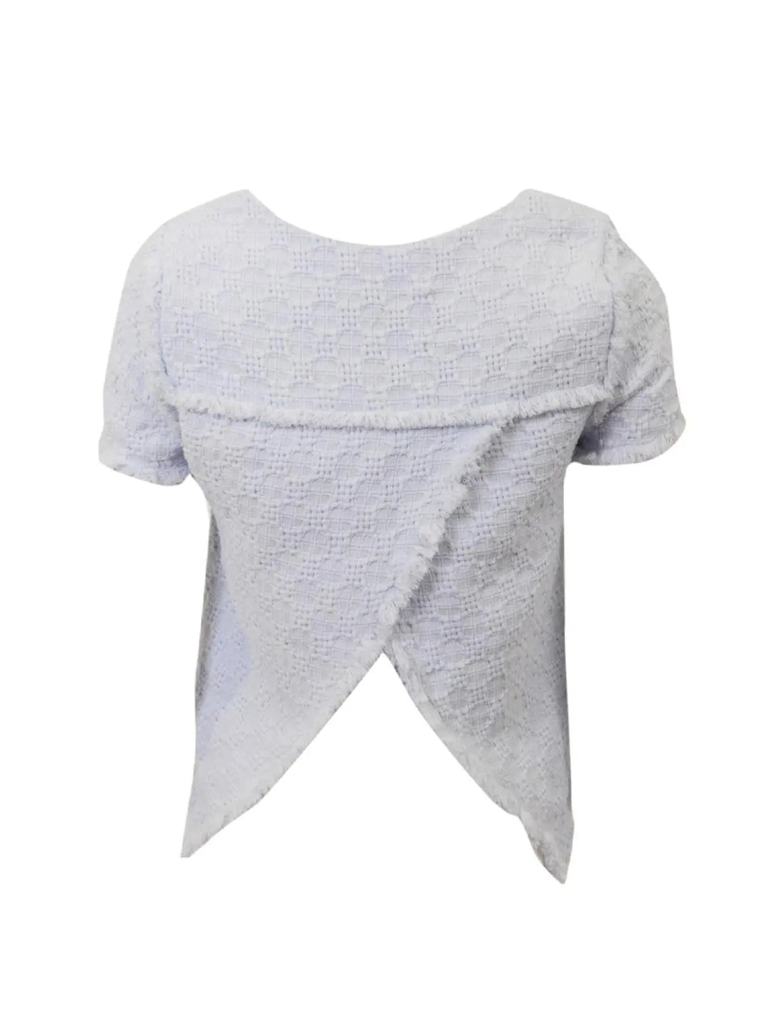 Joa Baby Blue Woven Top -   Designers