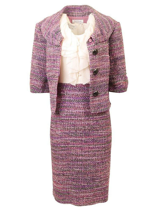 Kay Unger Two Piece Tweed Dress Kay Unger Two Piece Tweed Dress