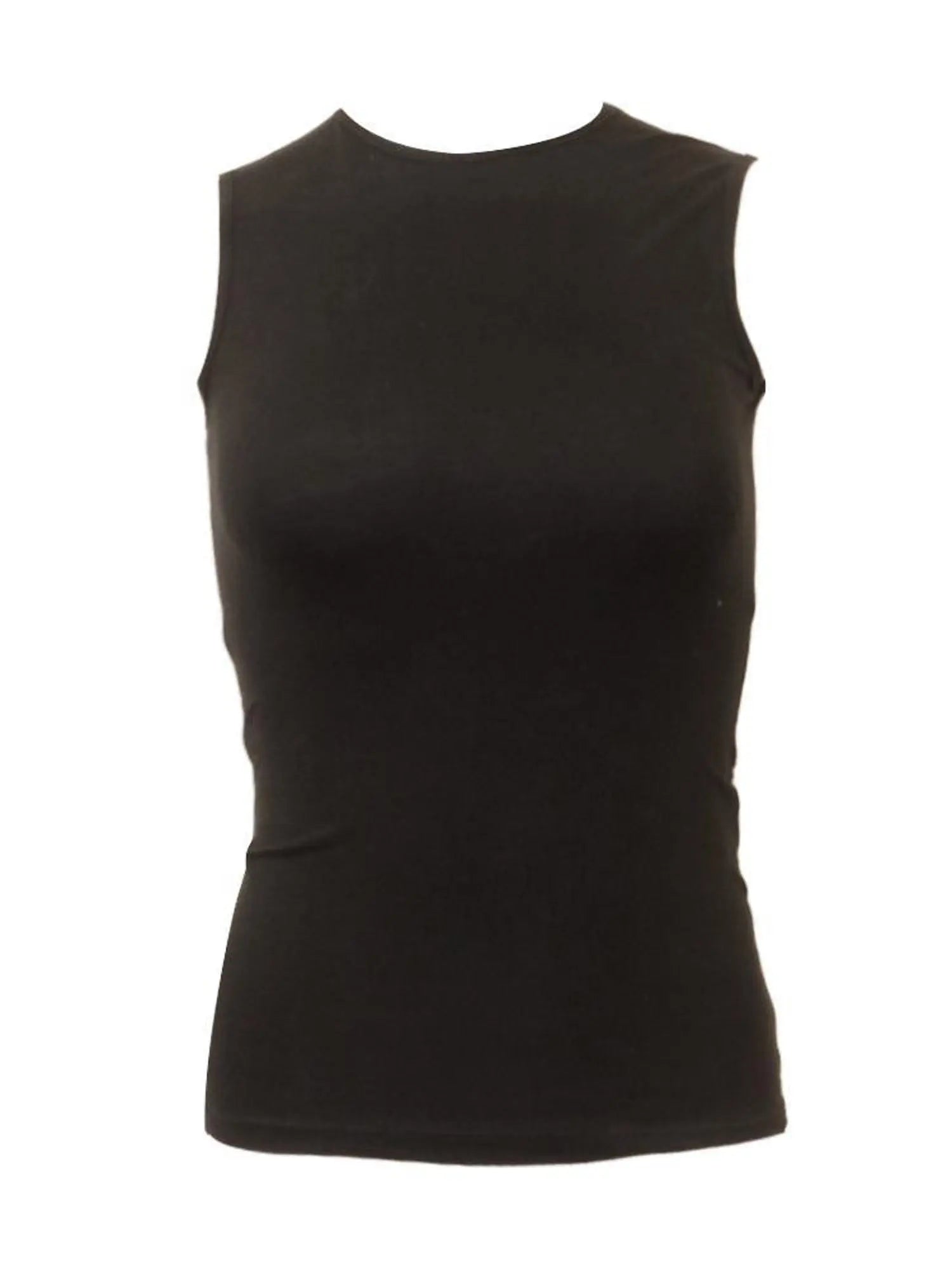 thumbnail image 2 of KIKI RIKI Women's Cotton Sleeveless Crop Top - Basic Fitted Tank Shell 14915 2 of 10