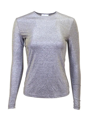 Linda Leal Long Sleeve Sparkle Shell Linda Leal