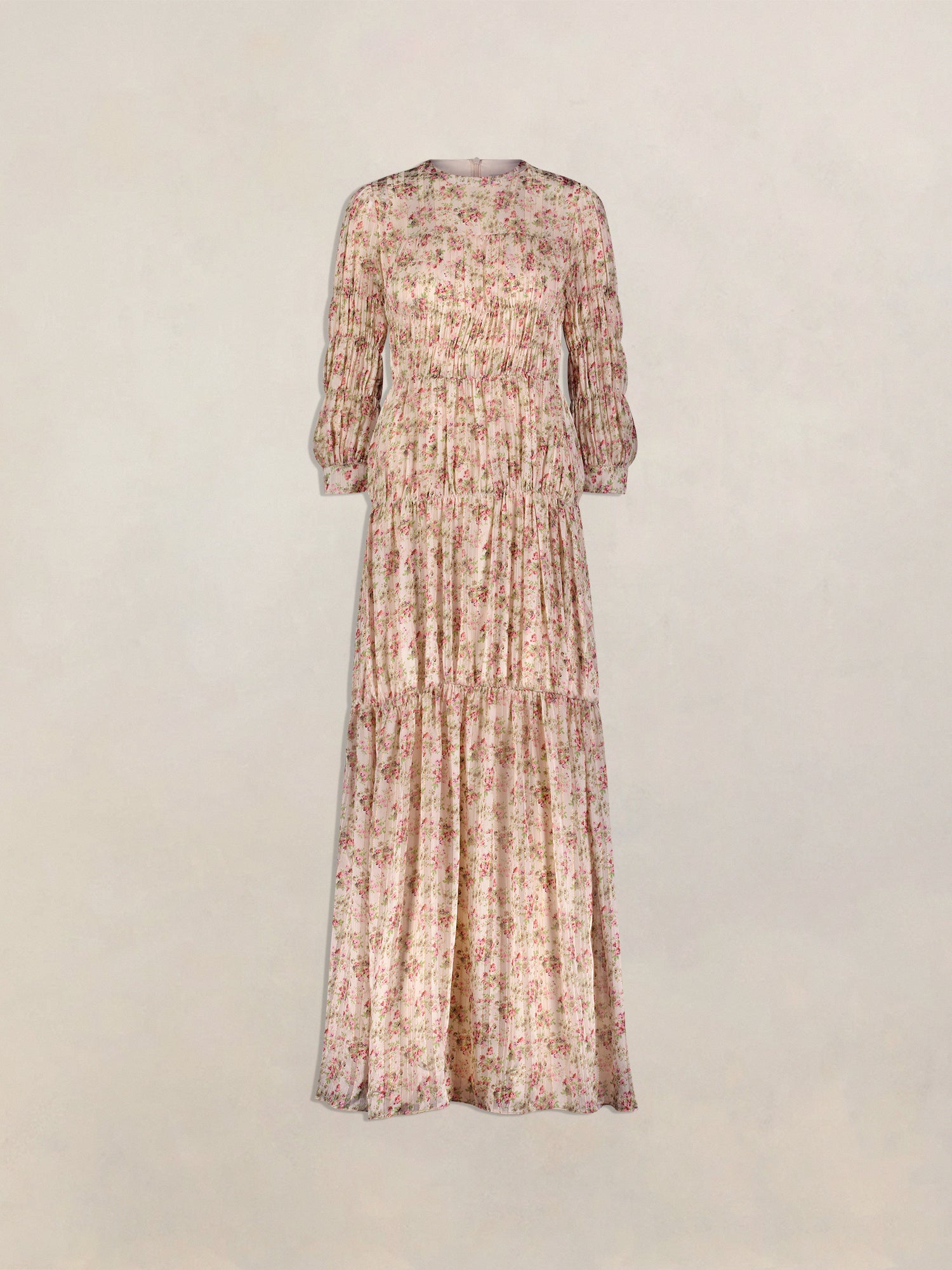 open lace back dress Pink Orchid Mia Romantic Floral Print Dress 42