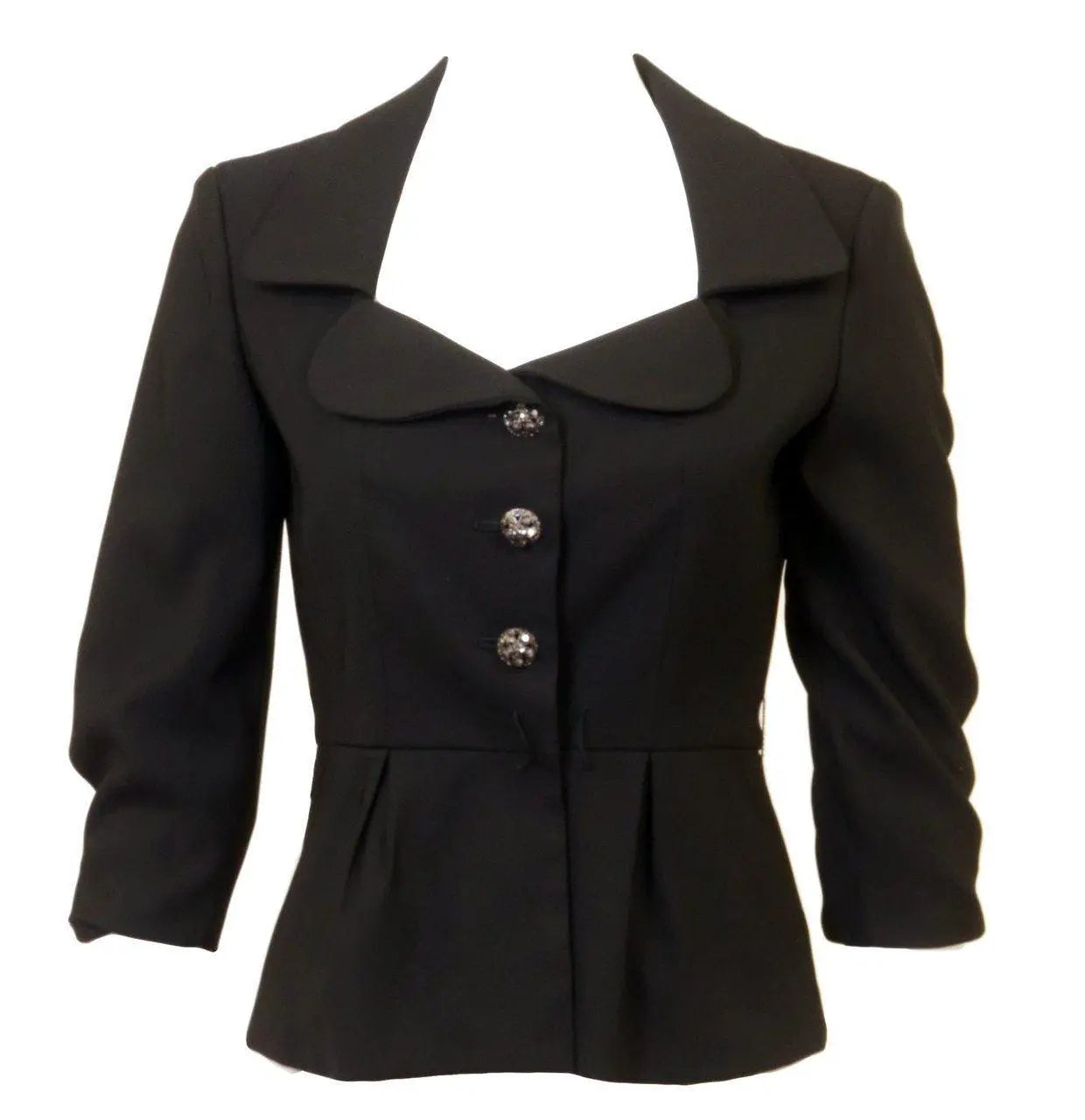 Mikael Aghal Black Blazer -   Tops