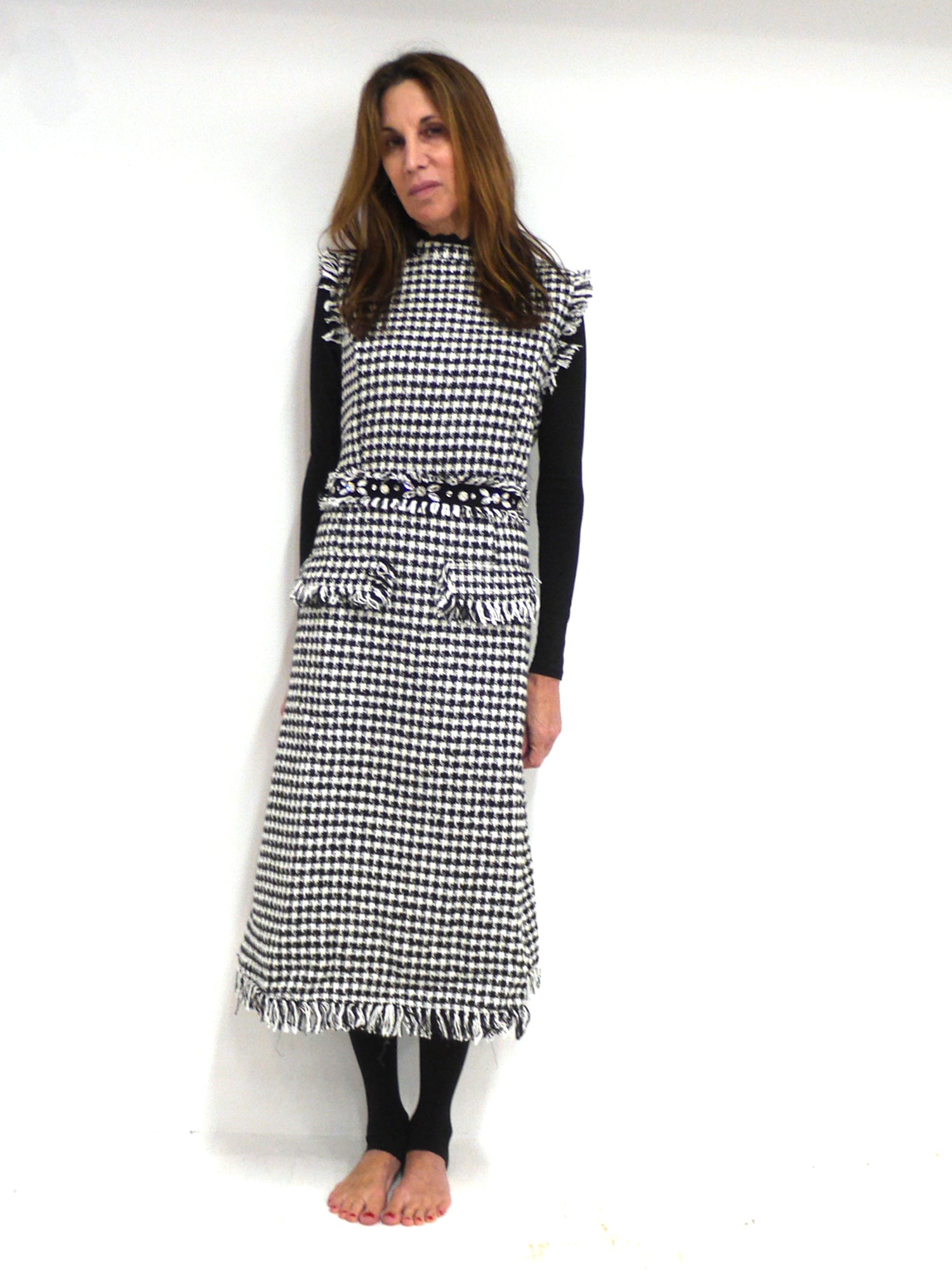 Studded Waist Boucce Fringe A-line Jumper - Dresses 2 Studded Waist Boucce Fringe A-line Jumper - Dresses 2