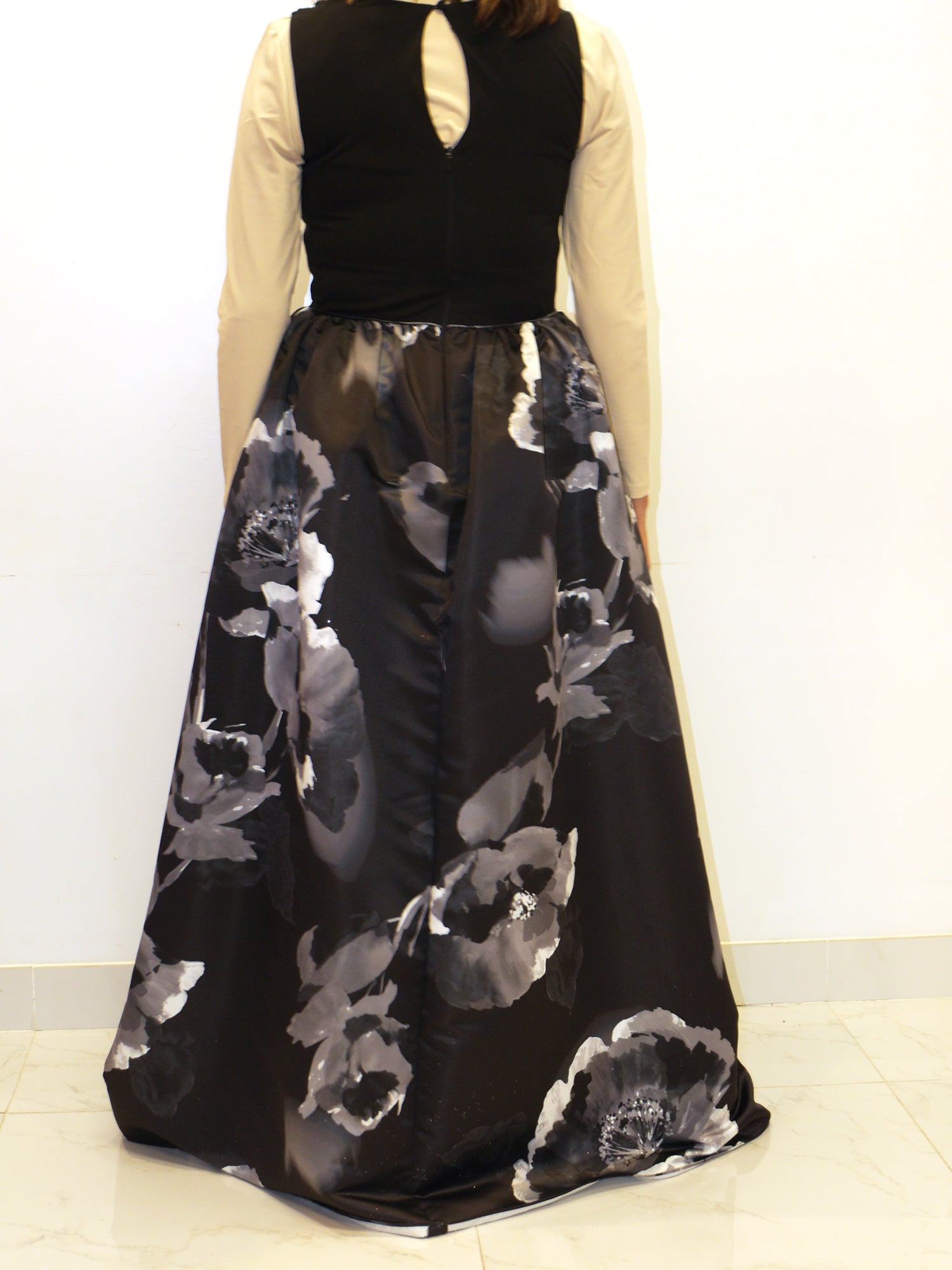 Aidan Mattox Flowy Floral Gown - Gown