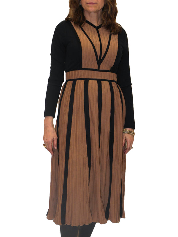 Stylish Ari Pleated Long Sleeve Dress