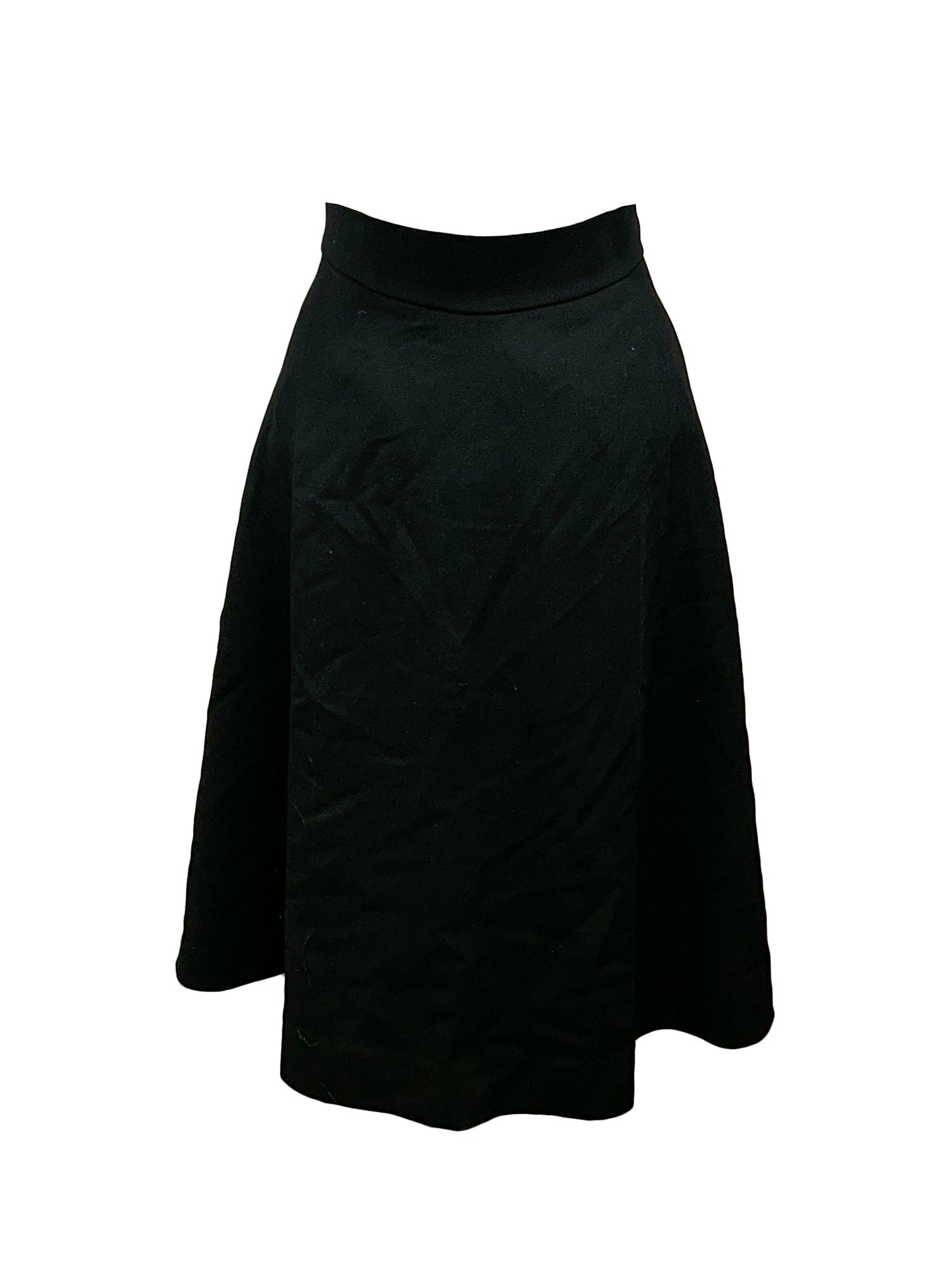 a line skirts and dresses Pleated Black A-line Work Skirt