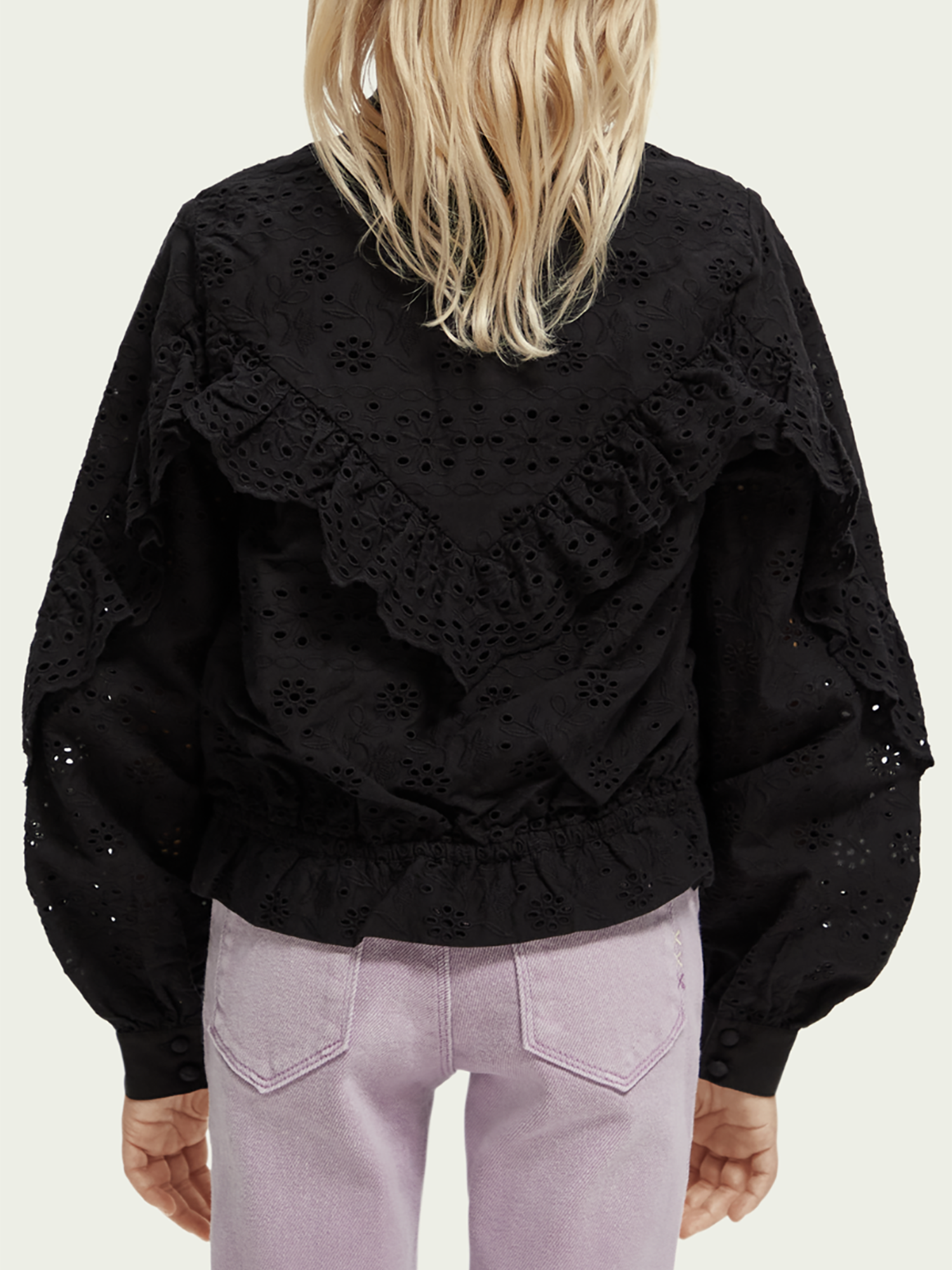 Scotch & Soda Broderie Anglaise Jacket - Bomber Jacket