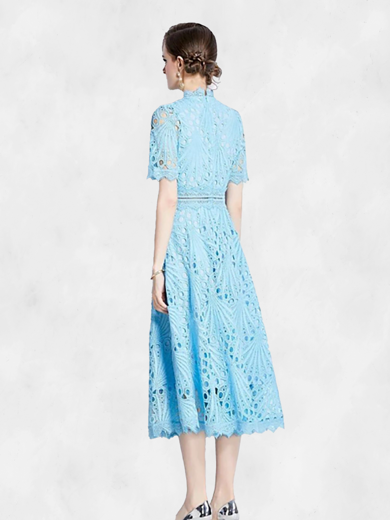 Eterna Vintage Elegant Short Sleeve dress