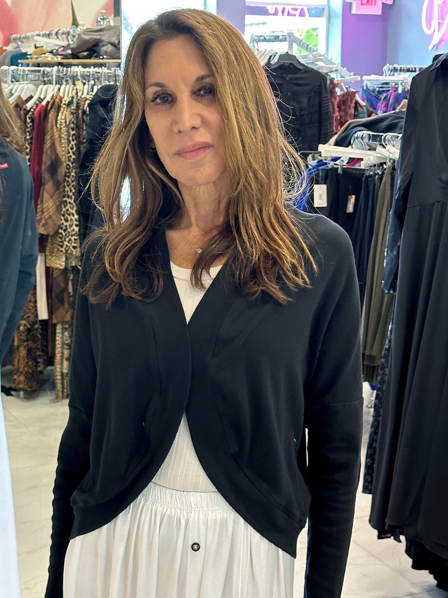 Hard Tail Bolero Cardigan (T-259) - Tops