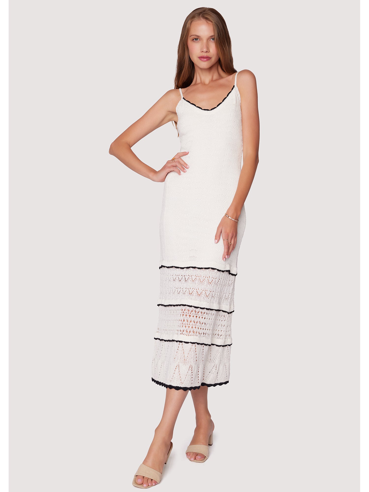 midi dress jumper Lost + Wander Scallop Crush | Midi Dress