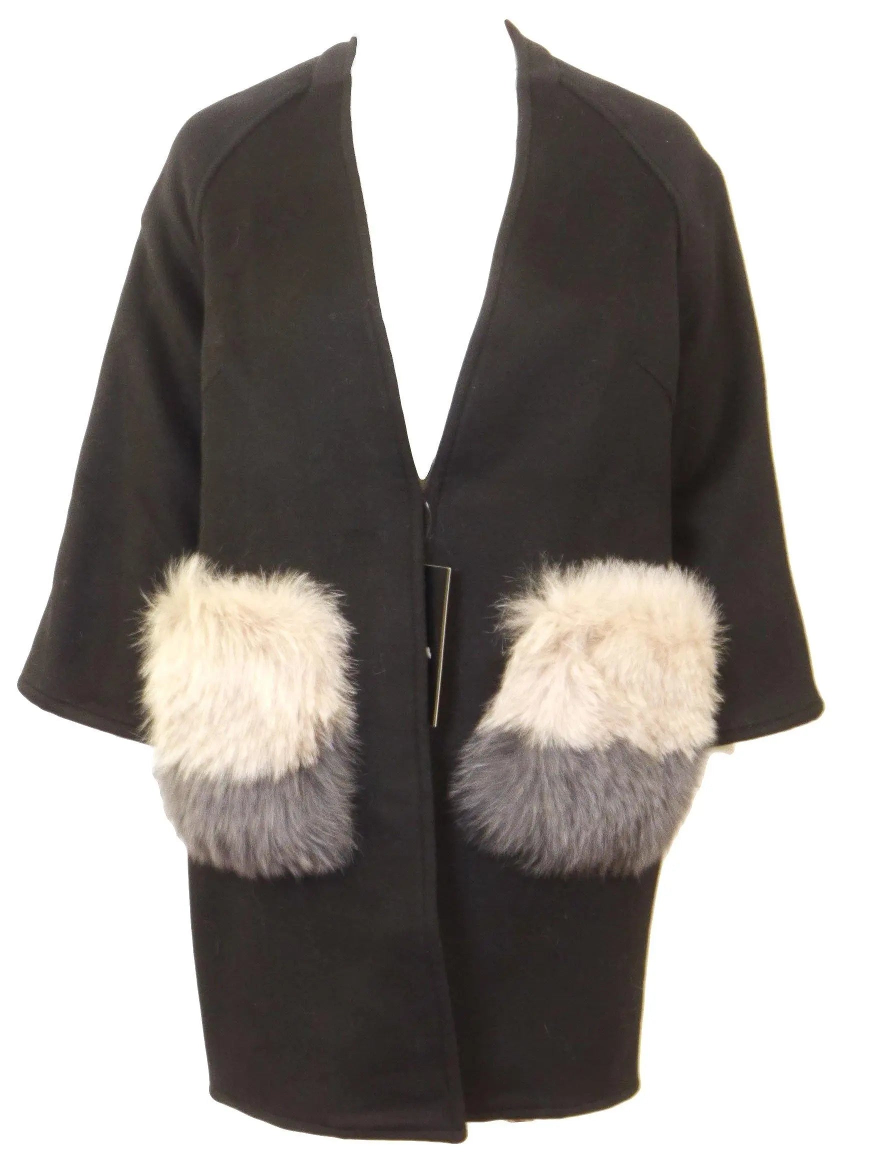 Rabbit Fur deals Coat with pocket