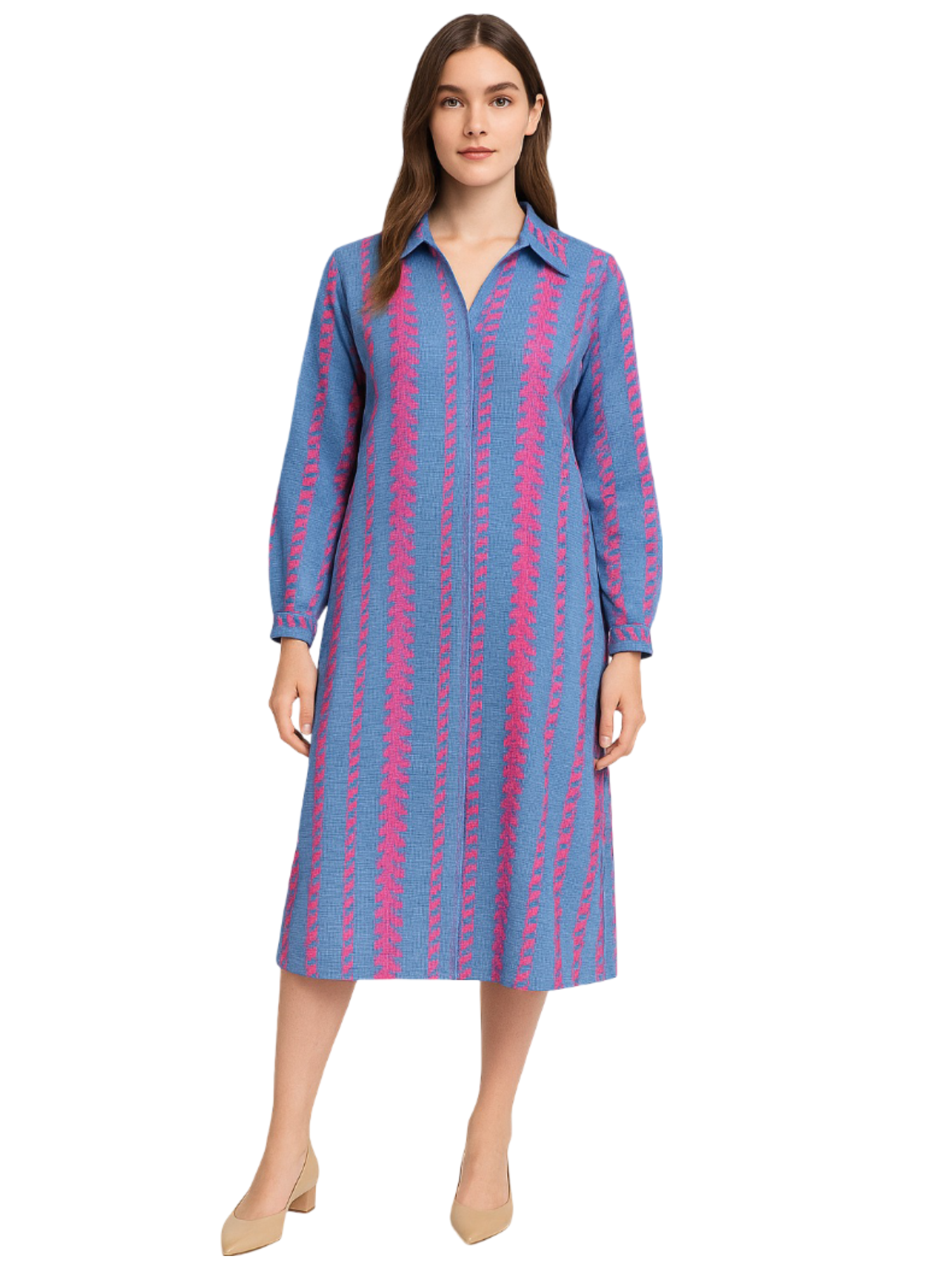 Gold&Silver Relaxed Shirtdres