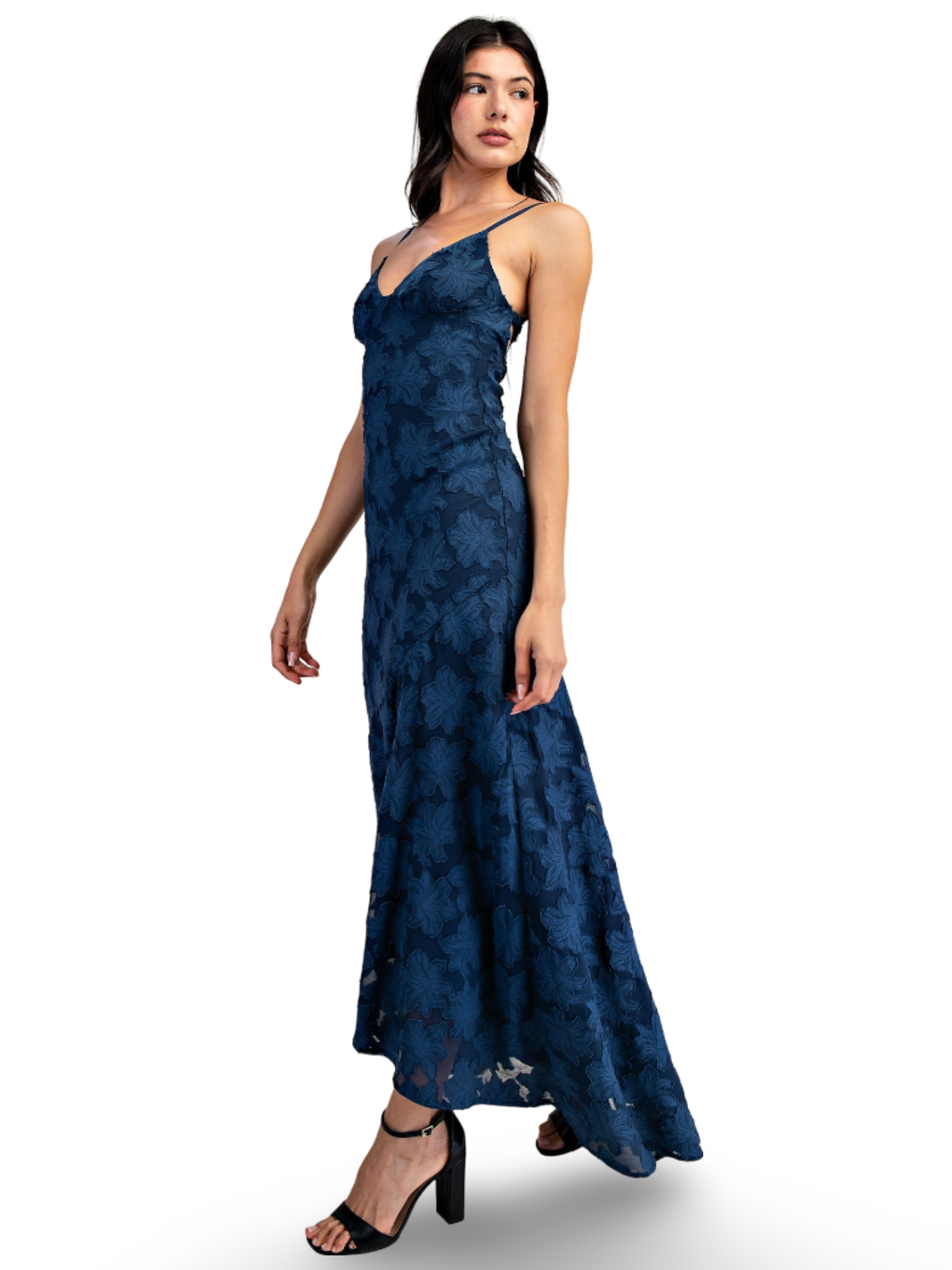 Edit By Nine Open Back Mermaid Navy / S