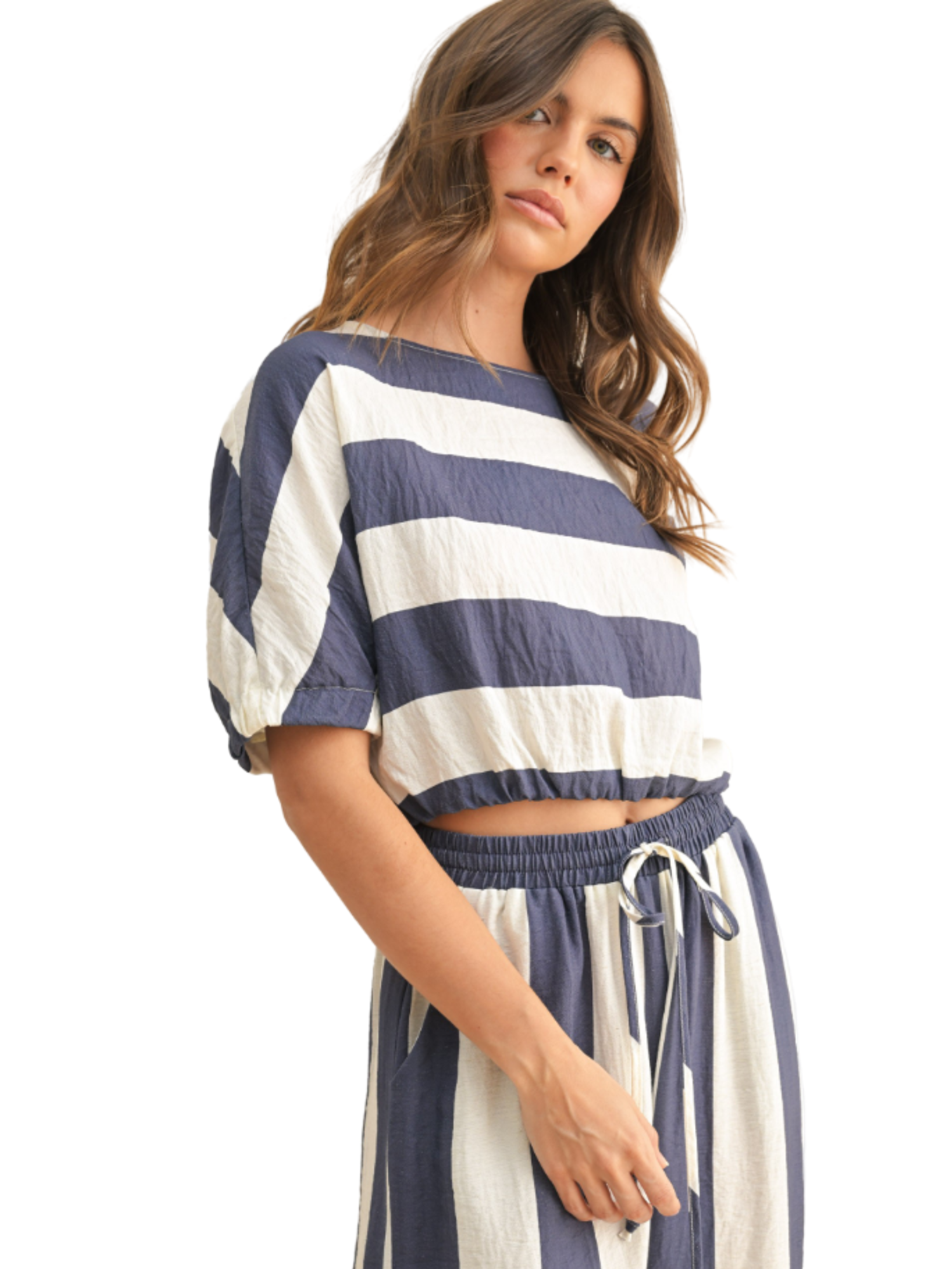 Miou Muse Boat Neck Stripe