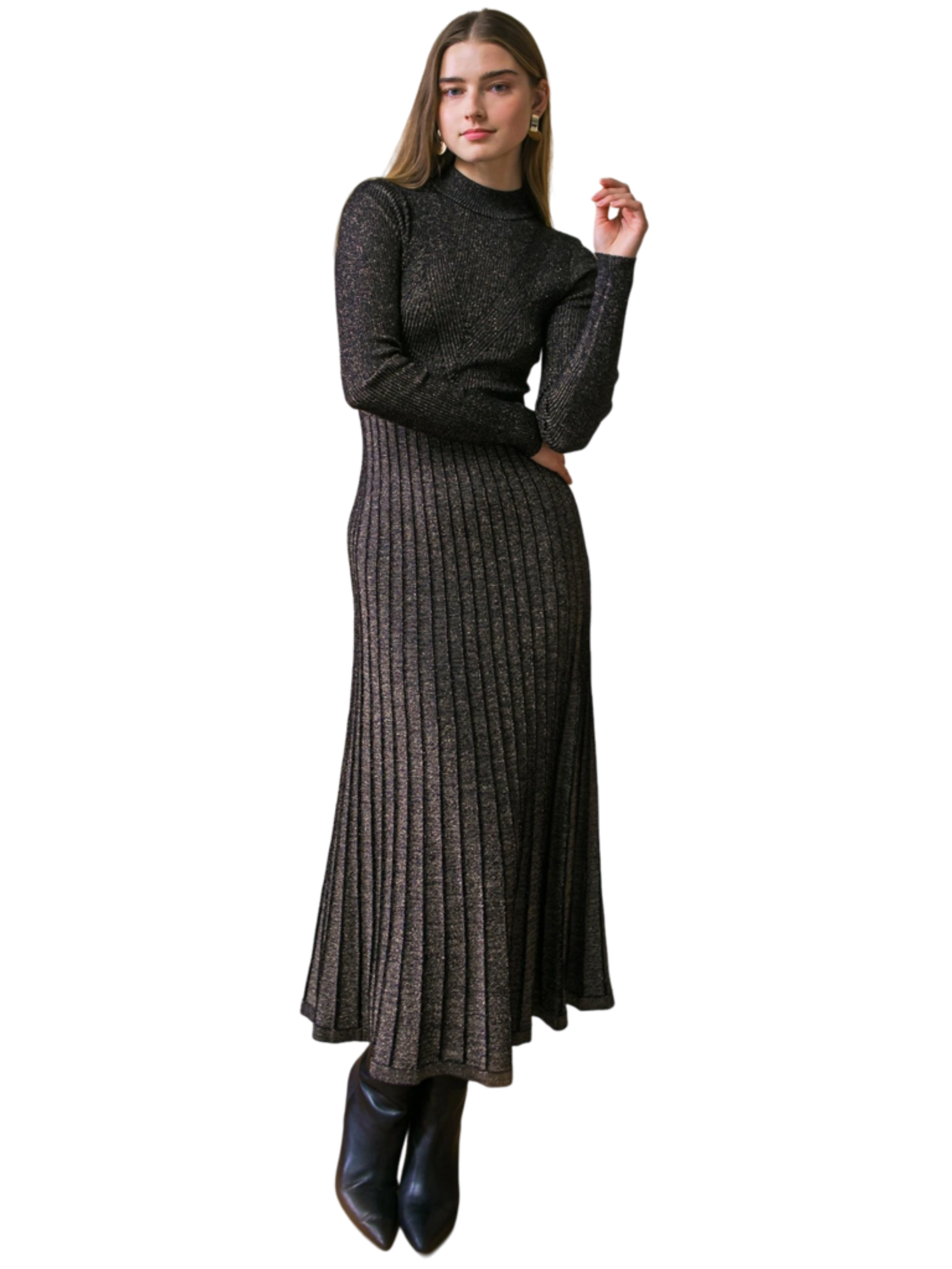 Flying Tomato Luxe Knit Dress - PinkOrchidFashion