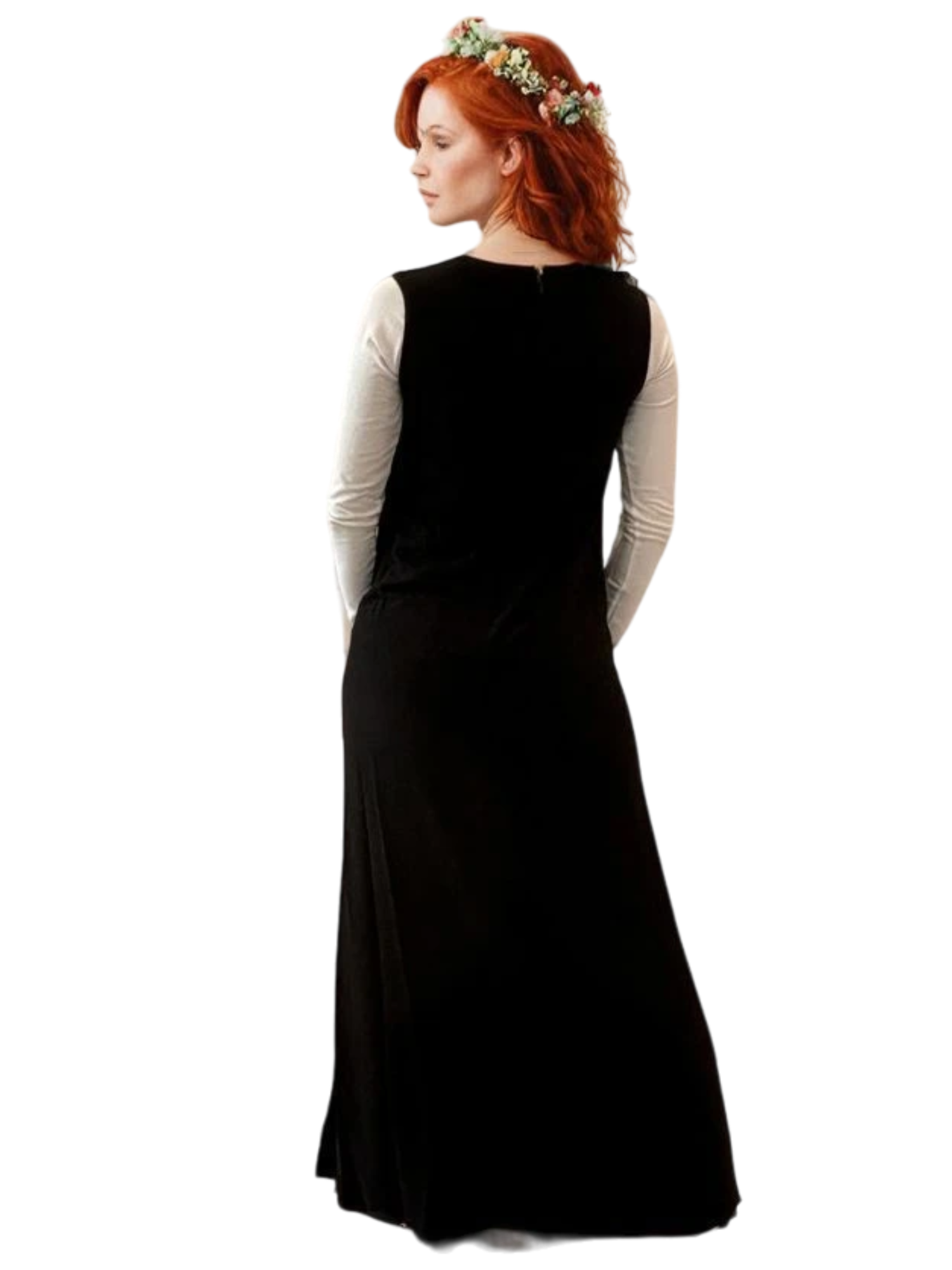 Pashmina Sleeveless Elegance Dress - PinkOrchidFashion Pashmina Sleeveless Elegance Dress - PinkOrchidFashion