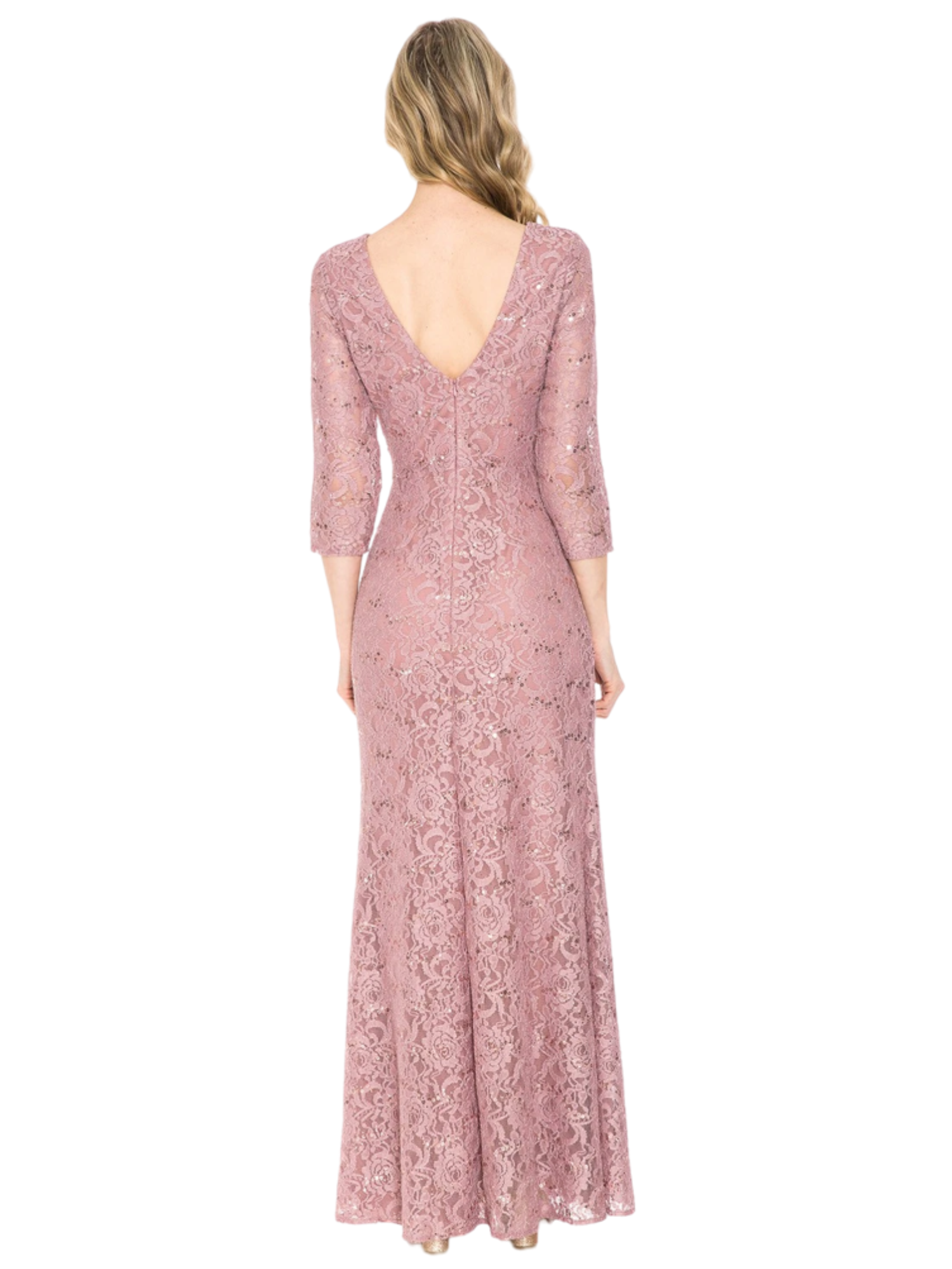 Lenovia Ruched Lace Dress