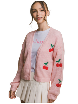 Love Tree Cherries Cardigan