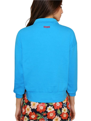 Hard Tail Preppy Half-Zip Pullover Top (Style B-173)