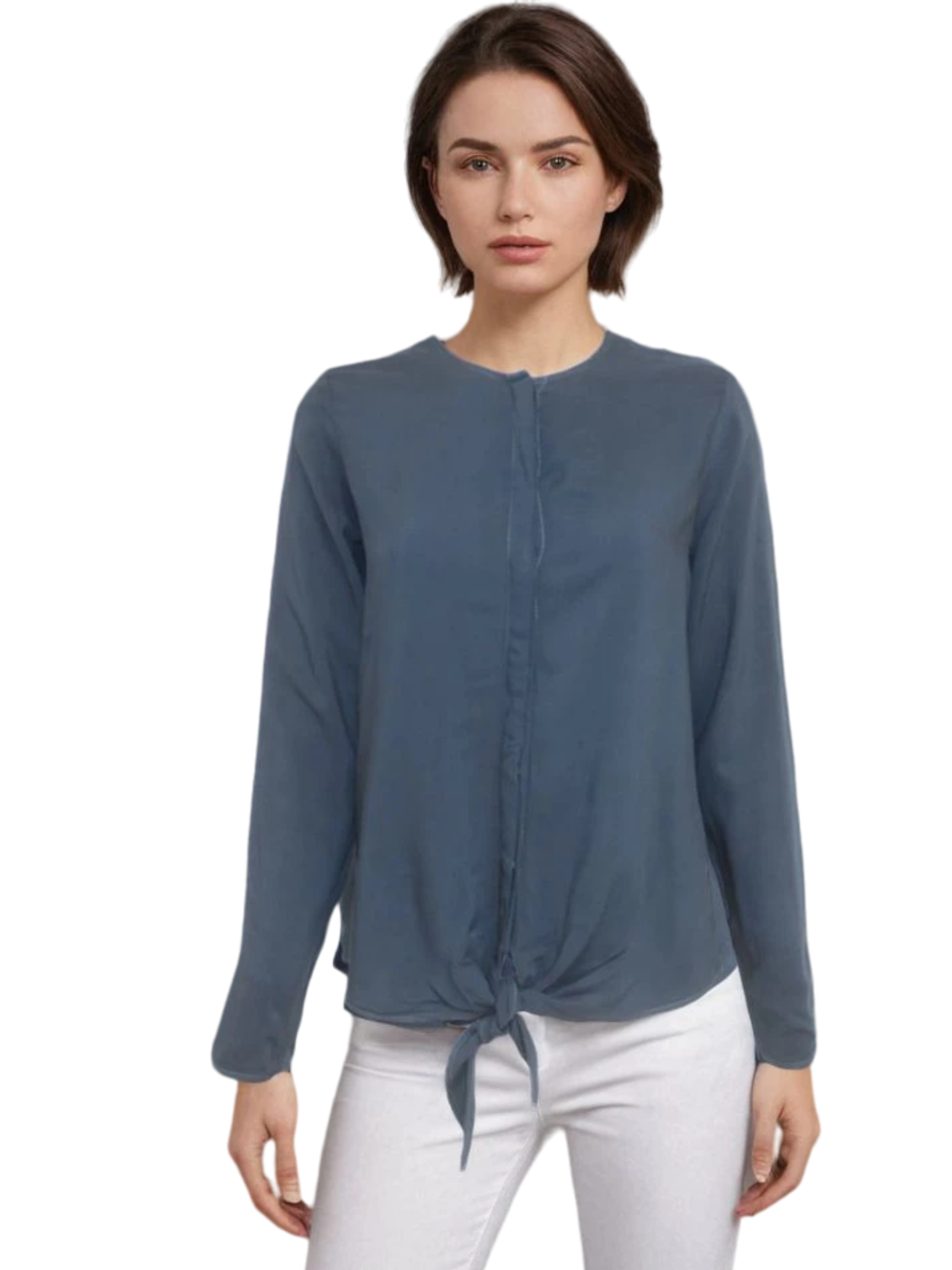 Hard Tail Tie Front Blouse (Style RV-89)