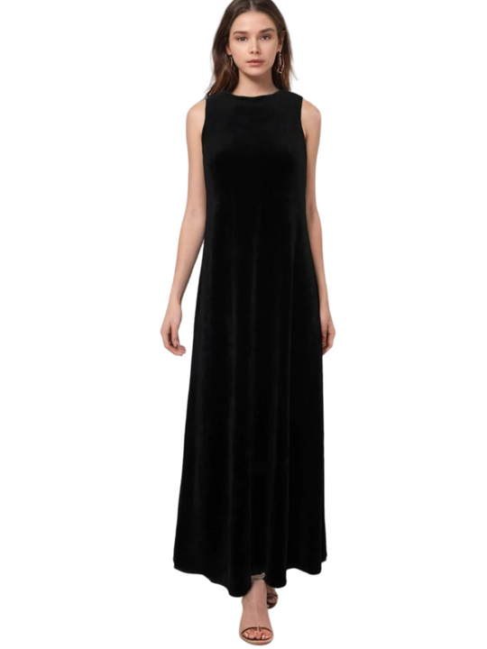 Hard Tail Velour Maxi Dress (Style: V-186)