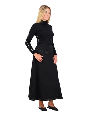 Pashmina Drop Waist Ponte Skirt