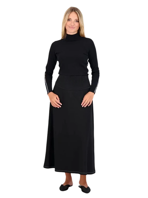 Pashmina Drop Waist Ponte Skirt