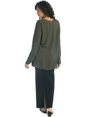 Hard Tail Long Sleeve Flowy Tunic (Style RV-02) - Tops