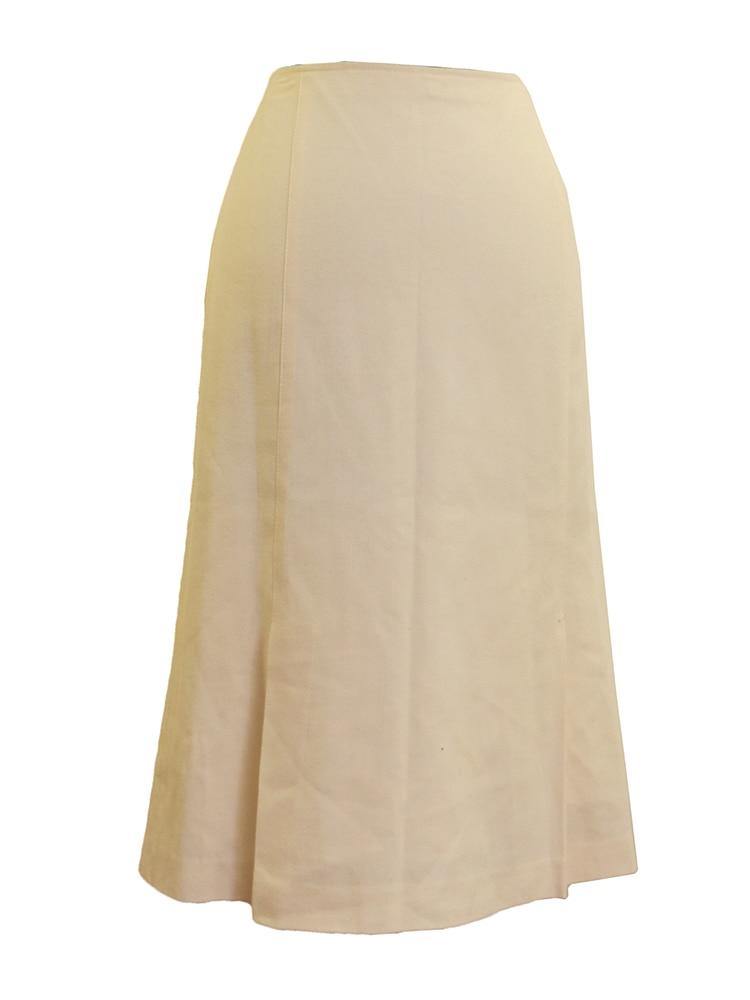 Mossaic Crepe Front Pleat A-line Skirt vendor-unknown