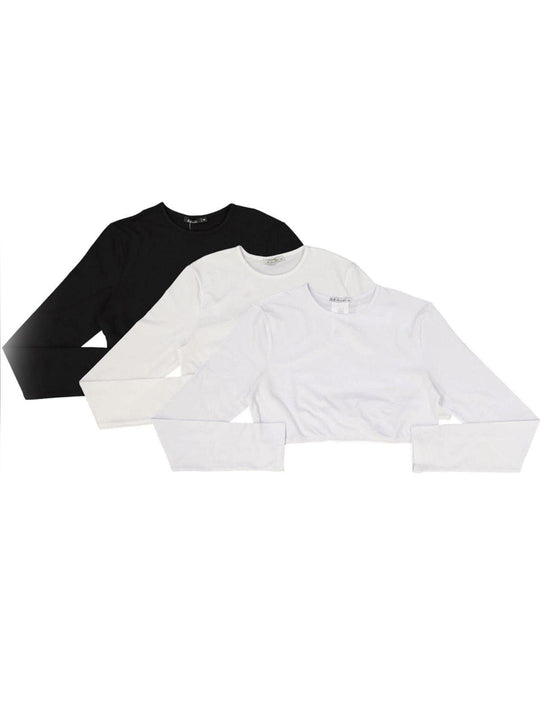 Kikiriki Cropped Long Sleeve Cotton Shell Kiki Riki