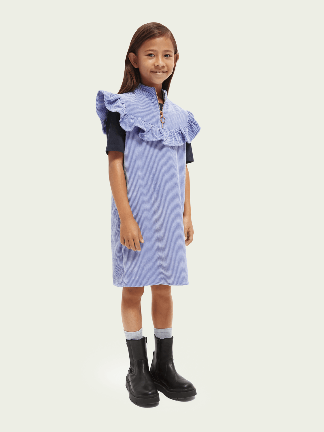 Scotch&Soda Corduroy Ruffle Yoke Dress Scotch&Soda
