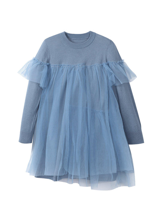 JNBY Kids Knit Tulle Dress JNBY