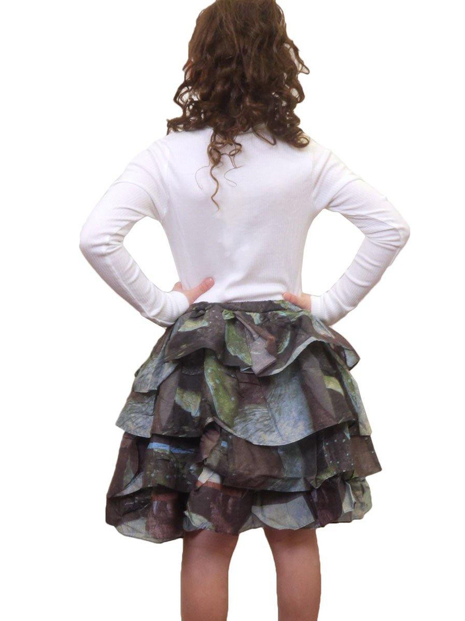 JNBY Print Ruffle Layers Skirt JNBY