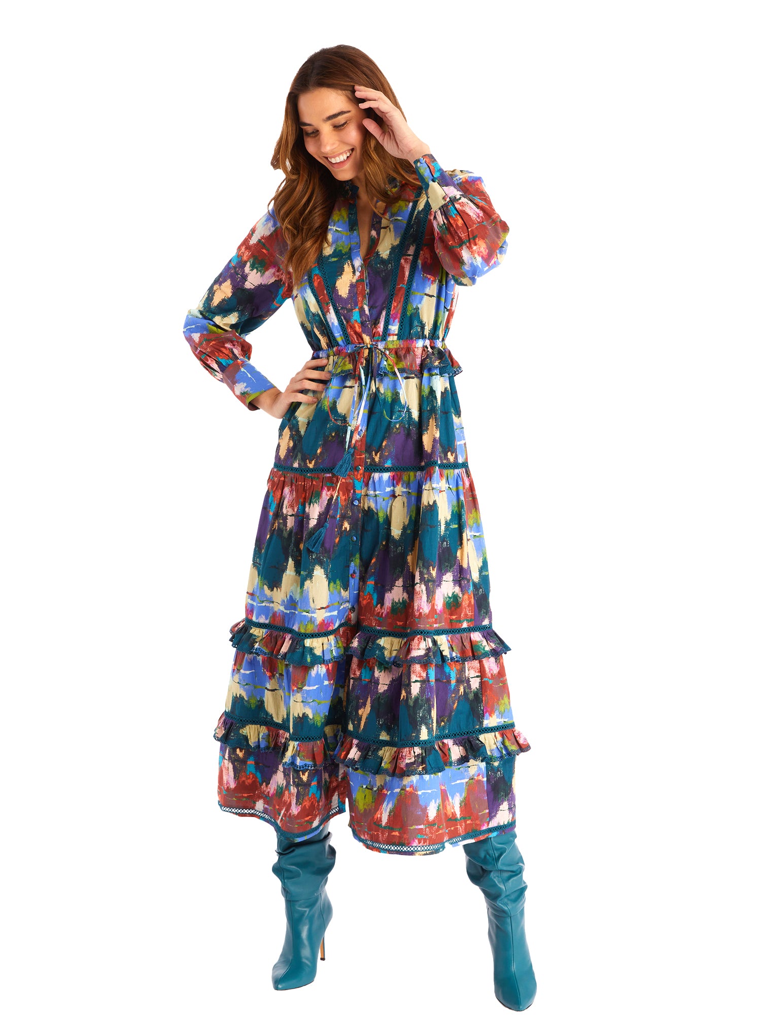 allison maxi dress ALLISON CREPE CAPE SLEEVE MAXI DRESS | CULT MIA